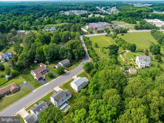 102 Haldane Dr, La Plata, MD 20646 - aerial overview of property's location featuring nearby suburban area and a heavily wooded area