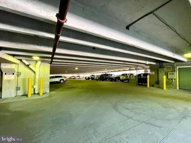 view of parking deck