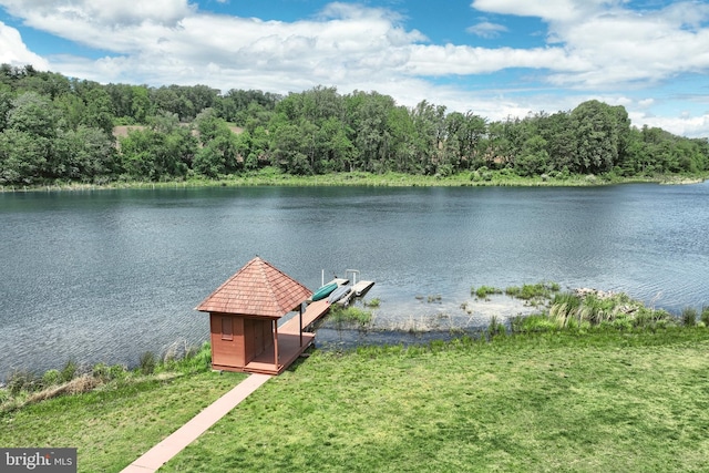 174 Springhouse Ln, Spring Grove, PA 17362 - water view with a dock