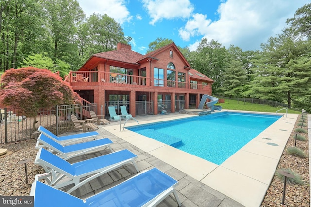 174 Springhouse Ln, Spring Grove, PA 17362 - view of pool featuring a patio area and a water slide