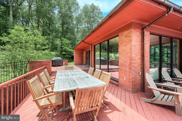 174 Springhouse Ln, Spring Grove, PA 17362 - wooden terrace with outdoor dining area and grilling area