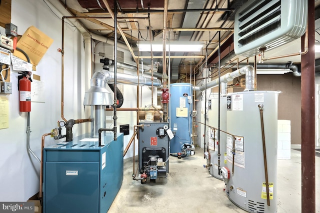 174 Springhouse Ln, Spring Grove, PA 17362 - utilities with water heater and a heating unit