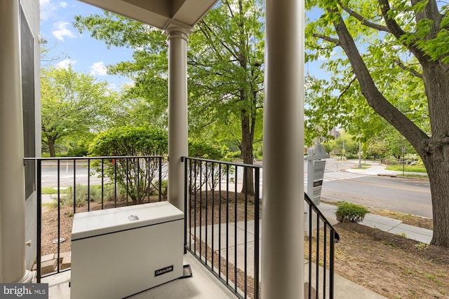 view of balcony