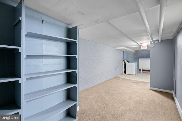 4208 Sheldon Ave, Baltimore, MD 21206 - finished below grade area with washer / clothes dryer and carpet floors