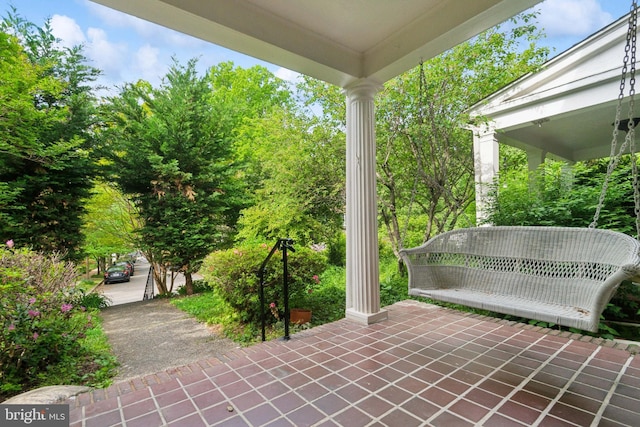 216 Homewood Ter, Baltimore, MD 21218 - view of patio with a porch