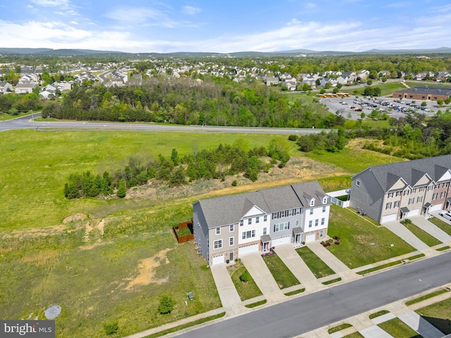 drone / aerial view featuring a residential view
