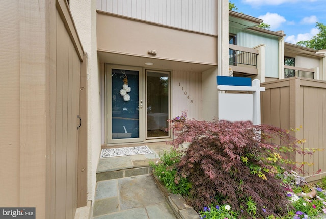 11645 Newbridge Ct, Reston, VA 20191 - doorway to property featuring a balcony