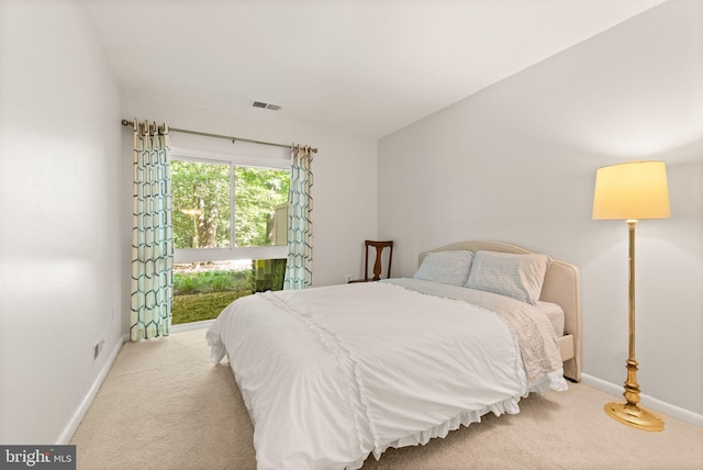 11645 Newbridge Ct, Reston, VA 20191 - carpeted bedroom featuring baseboards and access to outside