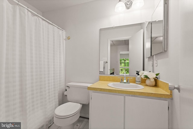 11645 Newbridge Ct, Reston, VA 20191 - full bathroom with vanity, toilet, and a shower with shower curtain