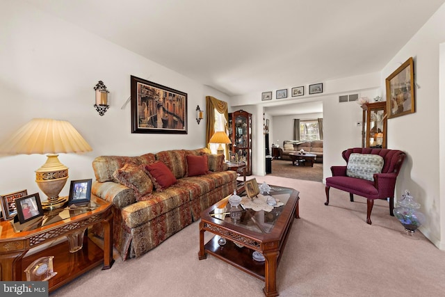 191 Willets Ave, Little Egg Harbor Twp, NJ 08087 - living room featuring carpet flooring and visible vents