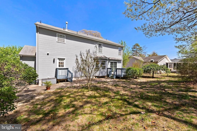191 Willets Ave, Little Egg Harbor Twp, NJ 08087 - rear view of property with a wooden deck