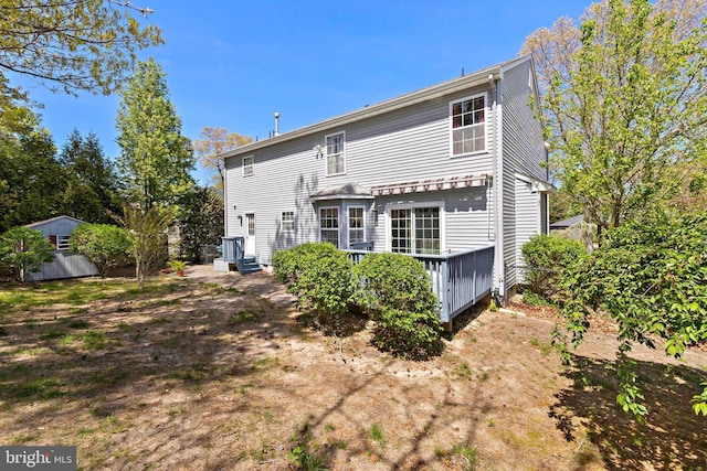 191 Willets Ave, Little Egg Harbor Twp, NJ 08087 - back of house featuring a wooden deck