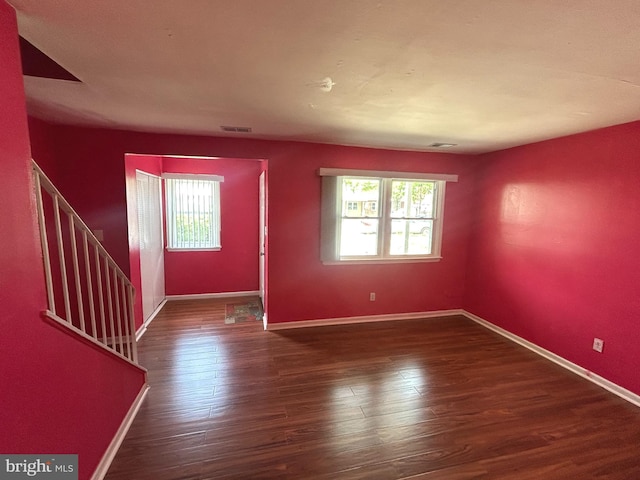 465 Barrister Pl, Dover, DE 19901 - entrance foyer featuring stairway, baseboards, and wood finished floors