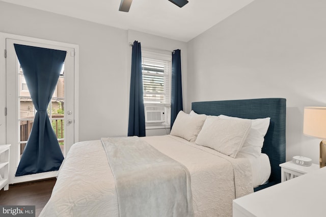 102 N Glover St, Baltimore, MD 21224 - bedroom featuring ceiling fan, wood finished floors, and cooling unit
