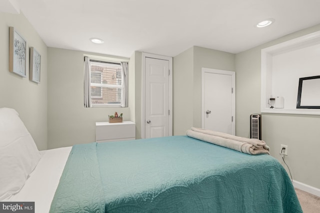 102 N Glover St, Baltimore, MD 21224 - carpeted bedroom with recessed lighting and baseboards