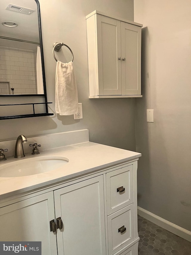 bathroom featuring vanity