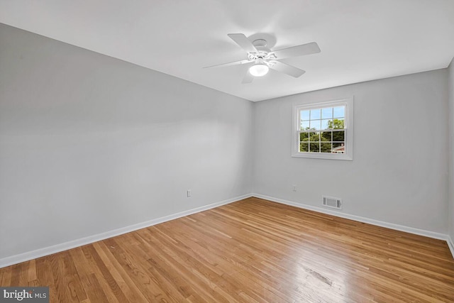 205 Dunbeath Ct, Lutherville Timonium, MD 21093 - unfurnished room featuring baseboards, light wood finished floors, and ceiling fan