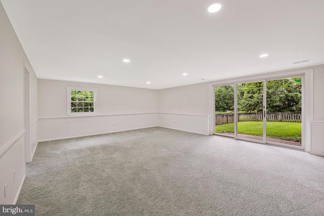205 Dunbeath Ct, Lutherville Timonium, MD 21093 - spare room with carpet and recessed lighting