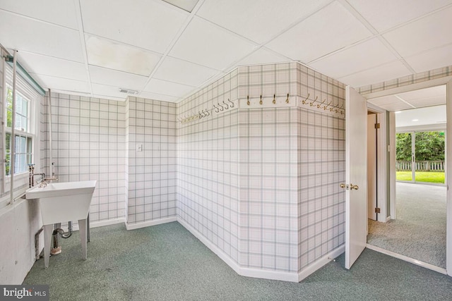 205 Dunbeath Ct, Lutherville Timonium, MD 21093 - bathroom with a drop ceiling