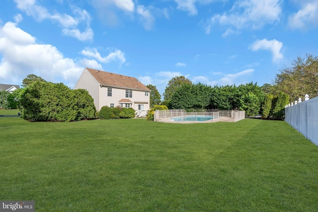 12 Jon Dr, Barnegat, NJ 08005 - view of yard featuring a fenced in pool and a fenced backyard