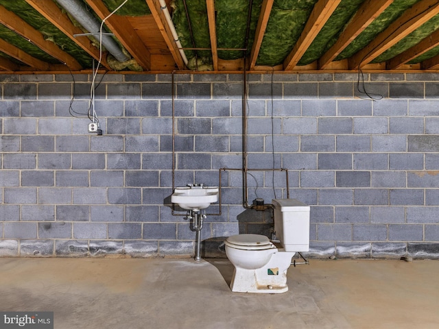 850 Virginia Cir, Strasburg, VA 22657 - below grade area with a sink