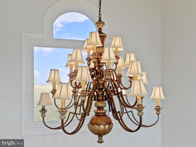 191 Inez Ln, Stephens City, VA 22655 - interior details featuring an inviting chandelier