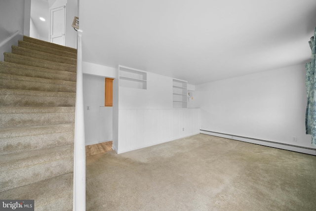 1504 Montgomery Rd, Wilmington, DE 19805 - interior space with baseboard heating and carpet