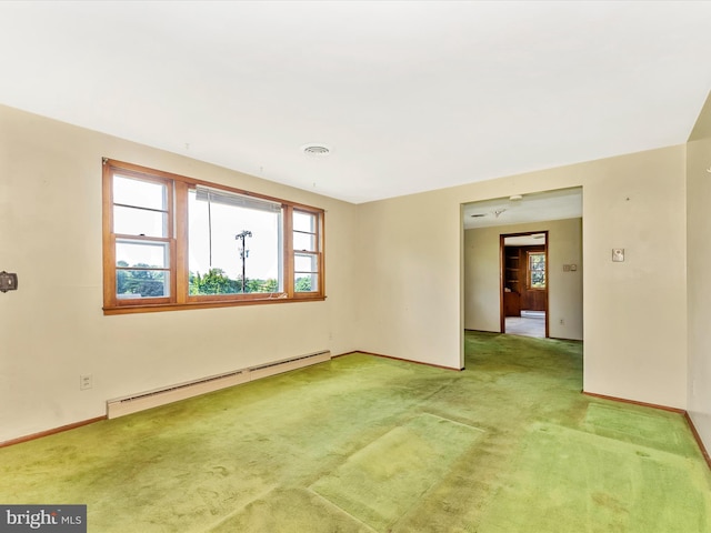 9618 Hall Rd, Frederick, MD 21701 - carpeted spare room with baseboard heating and baseboards