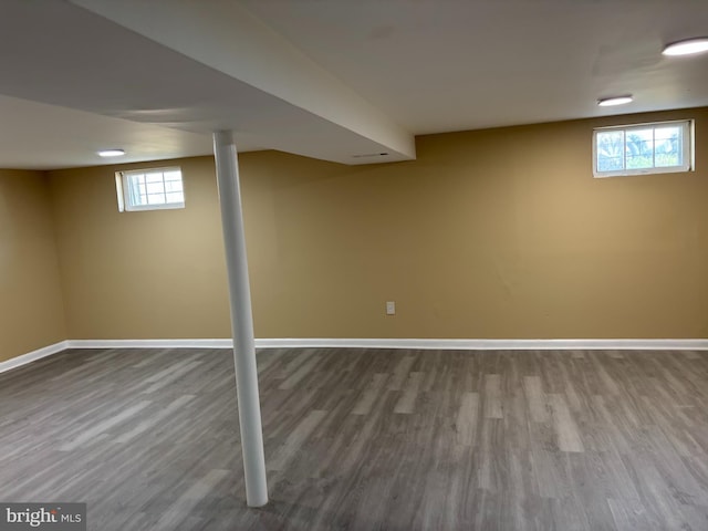 9016 Samoset Rd, Randallstown, MD 21133 - basement featuring baseboards and wood finished floors