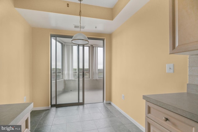 3200 N Leisure World Blvd Unit 1010, Silver Spring, MD 20906 - unfurnished dining area with baseboards and light tile patterned floors