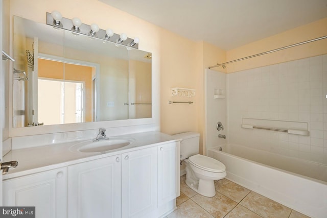 3200 N Leisure World Blvd Unit 1010, Silver Spring, MD 20906 - bathroom with tile patterned flooring, toilet, vanity, and shower / bath combination
