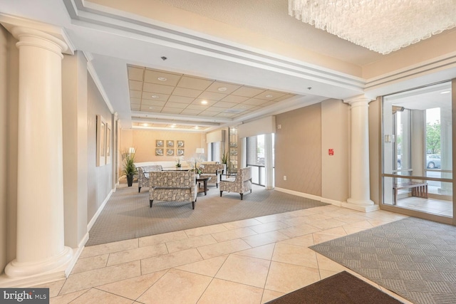 3200 N Leisure World Blvd Unit 1010, Silver Spring, MD 20906 - building lobby featuring recessed lighting and ornamental molding