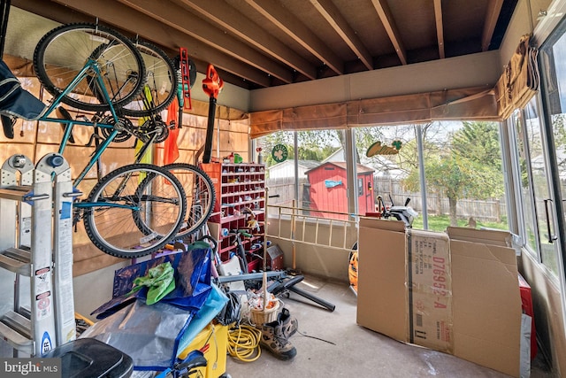 view of storage