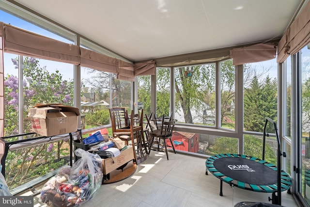 view of sunroom / solarium