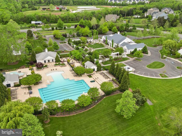 41909 Paddock Gate Pl, Ashburn, VA 20148 - bird's eye view of a pool