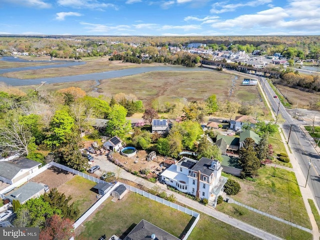 aerial view featuring a residential view