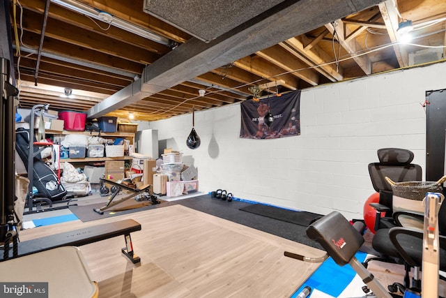 view of exercise room