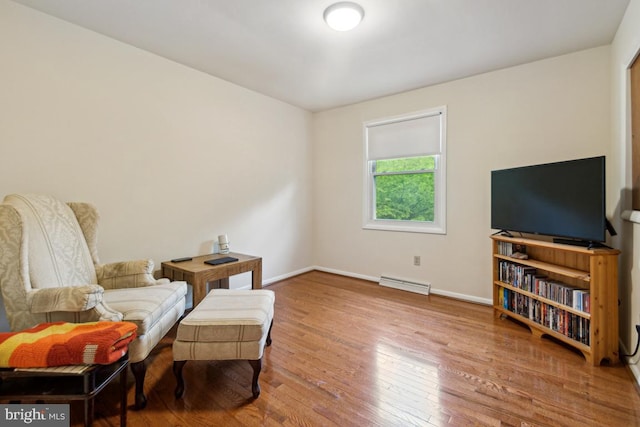 2602 Jeffrey Lori Dr, Finksburg, MD 21048 - sitting room with baseboards, a baseboard radiator, and wood-type flooring