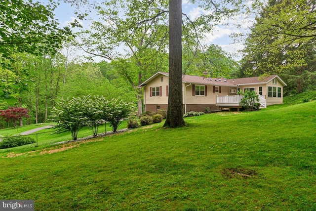 2602 Jeffrey Lori Dr, Finksburg, MD 21048 - back of house with a yard and a deck