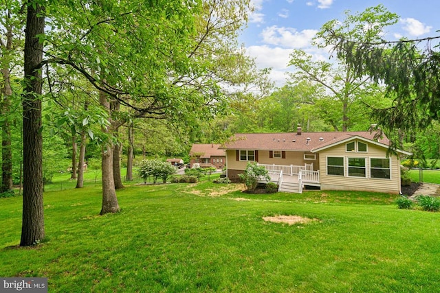 2602 Jeffrey Lori Dr, Finksburg, MD 21048 - view of yard featuring a deck