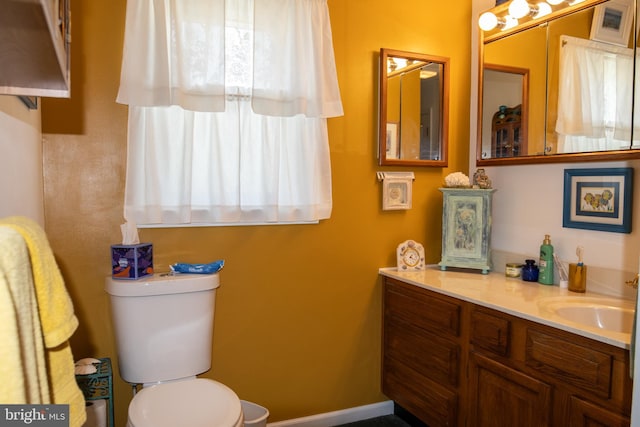 216 Laurel Ct, Pine Grove, PA 17963 - half bathroom featuring vanity and toilet