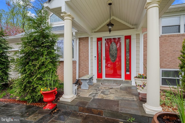 1110 Brantford Ave, Silver Spring, MD 20904 - doorway to property with brick siding