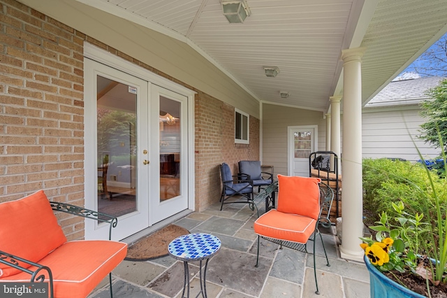1110 Brantford Ave, Silver Spring, MD 20904 - view of patio / terrace with french doors