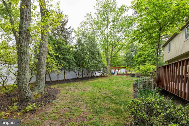 13 Elena Ct, Voorhees, NJ 08043 - view of yard featuring fence private yard and a deck