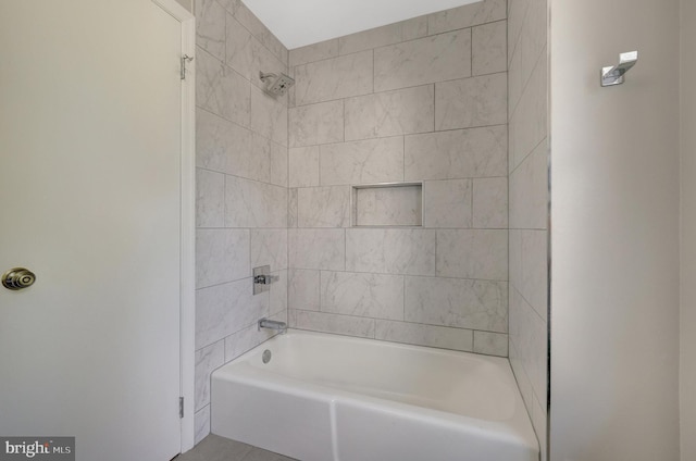full bathroom with tub / shower combination
