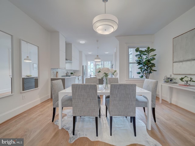 27 Seaton Pl NW, Washington, DC 20001 - dining space with baseboards and light wood finished floors