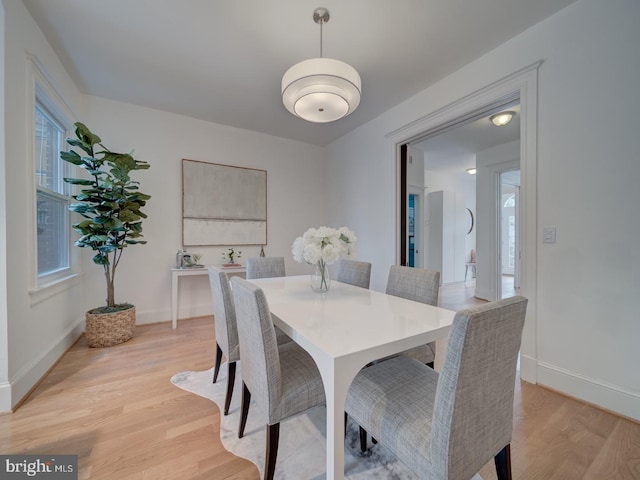 27 Seaton Pl NW, Washington, DC 20001 - dining room featuring baseboards and light wood finished floors