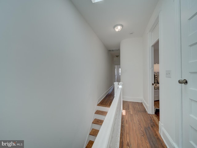 27 Seaton Pl NW, Washington, DC 20001 - hallway featuring baseboards and dark wood finished floors