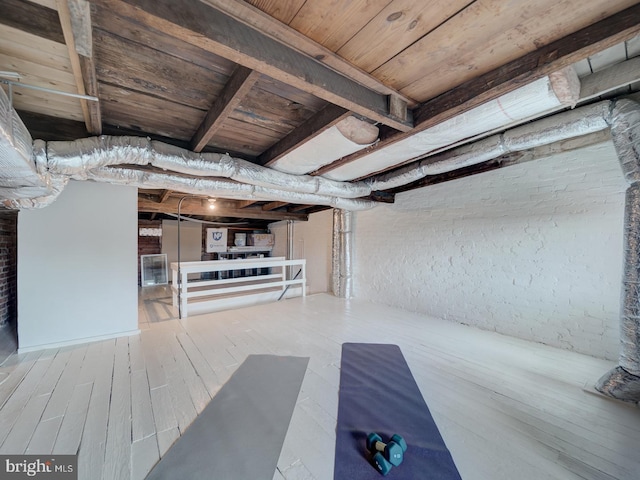27 Seaton Pl NW, Washington, DC 20001 - unfinished below grade area featuring wood finished floors