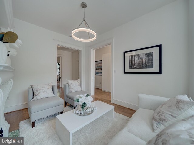 27 Seaton Pl NW, Washington, DC 20001 - living room with baseboards and light wood finished floors
